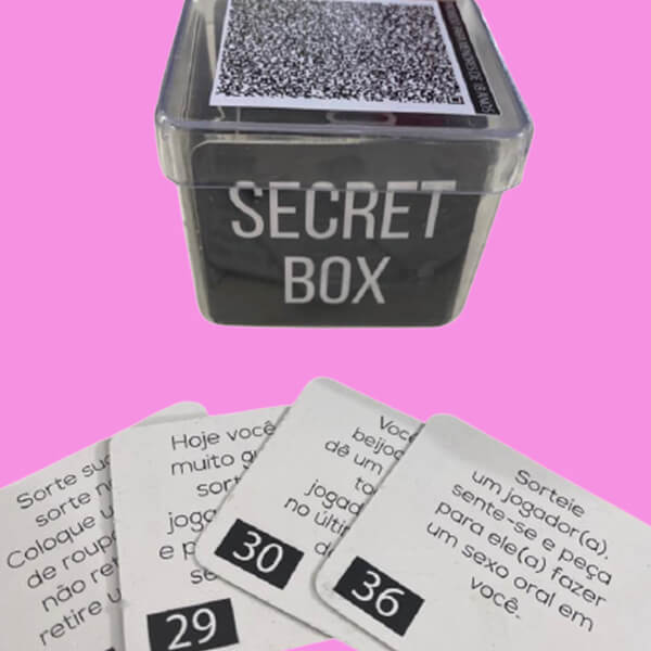 Jogo De Cartas Secret Box Para Casal - Pesadão, Magalu Empresas
