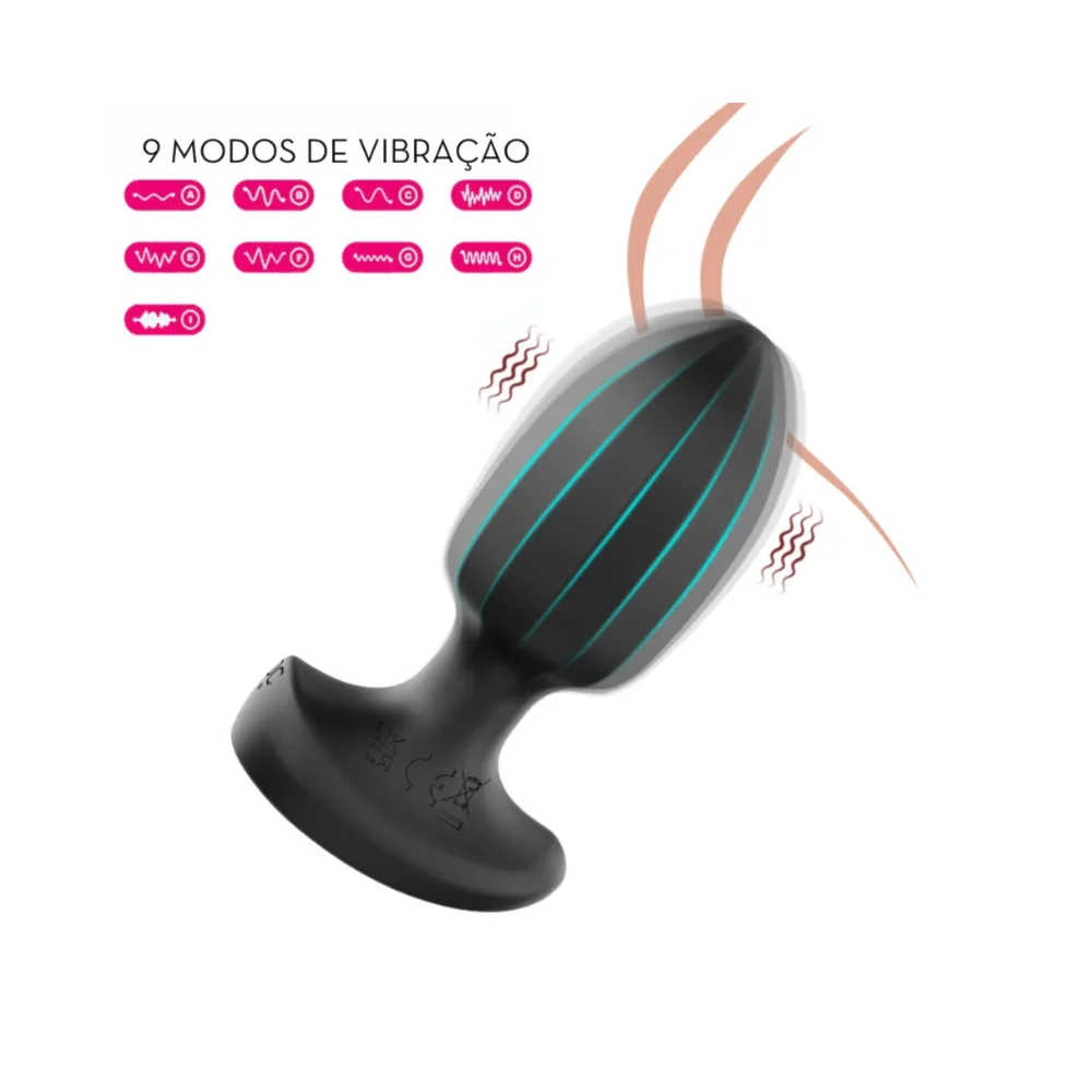 Plug Anal com vibrador controlado por aplicativo - Imagem 3
